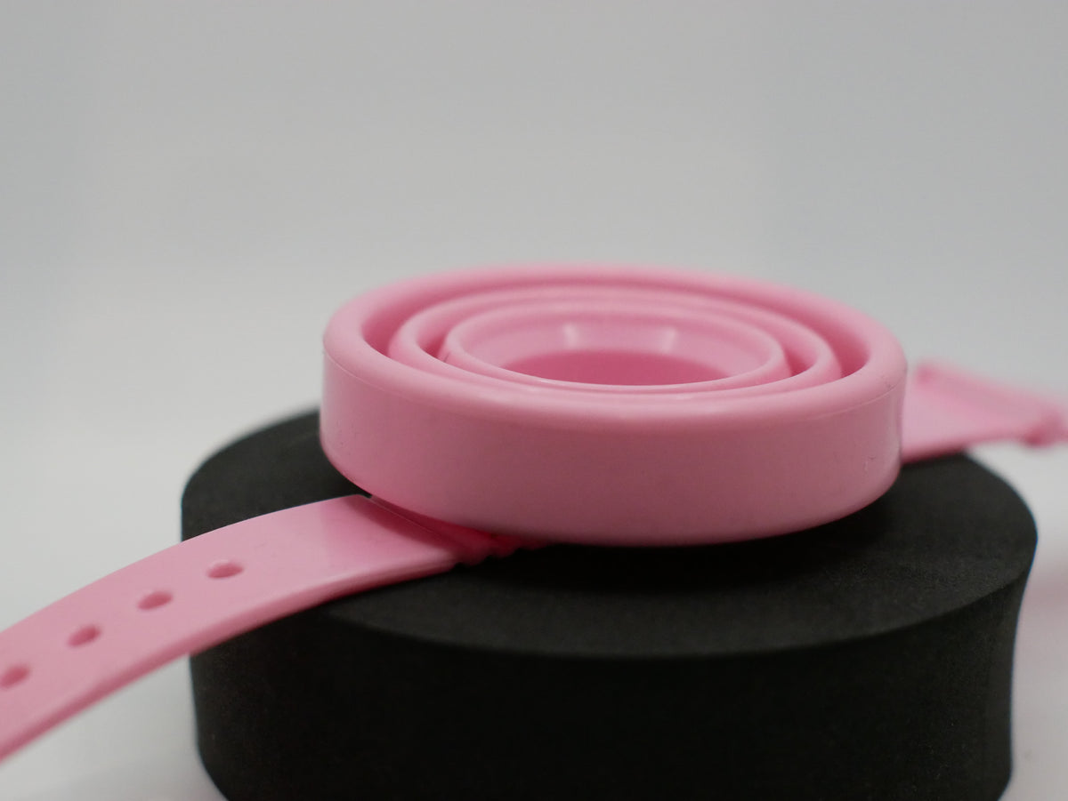 Shot Watch™ — Wrist-Strap Collapsible Shot Cup for Festivals, Tailgates & Parties