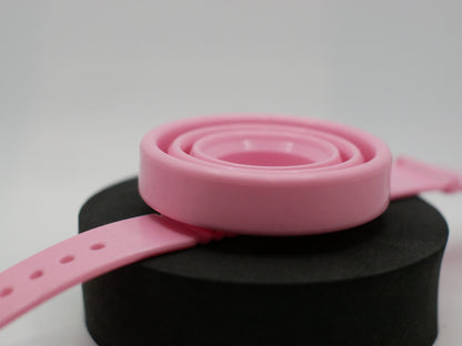 Shot Watch™ — Wrist-Strap Collapsible Shot Cup for Festivals, Tailgates & Parties